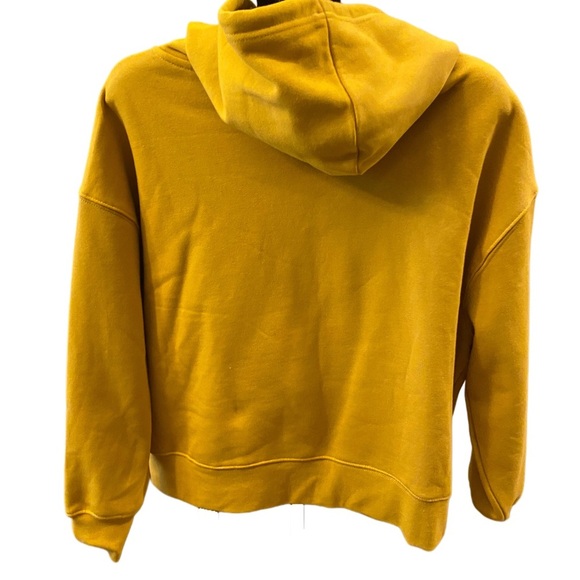 DISNEY Bambi Golden Yellow Women’s Cropped Hoodie with Colorful Patch Design, 1X - Picture 2 of 7